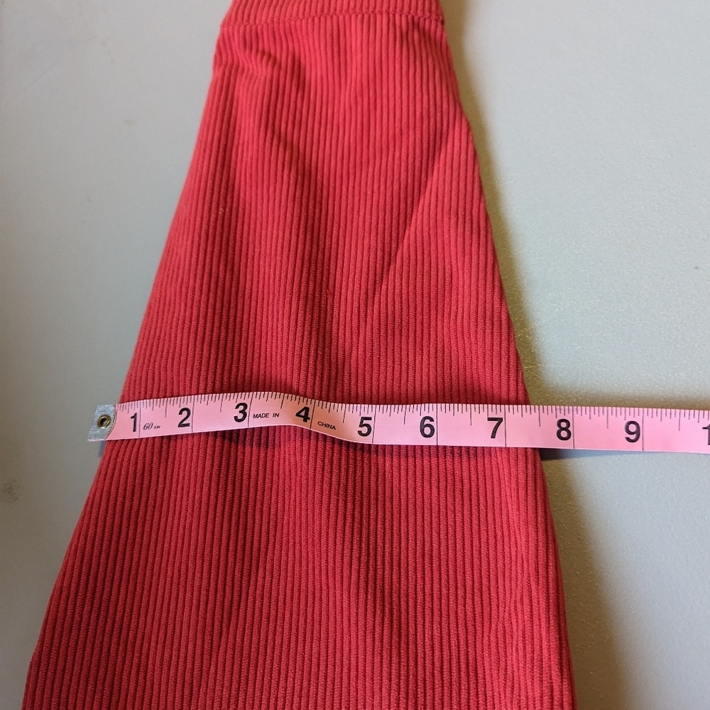 Red Fall Jacket ribbed Size Large - Picture 5 of 8